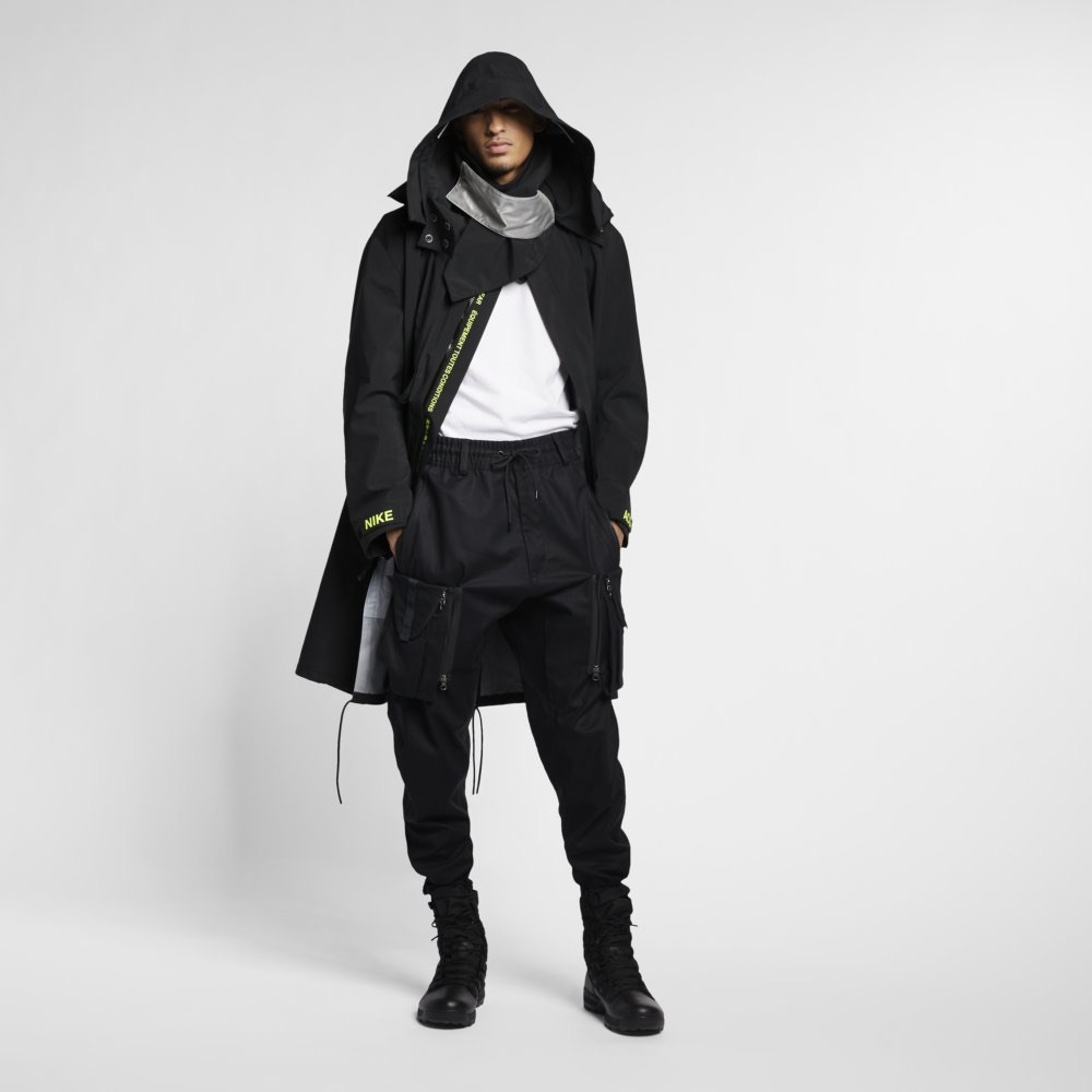 NIKE Nike lab ACG BLACK TRENCH COAT FW2018 men’s Goretex techwear shell jacket